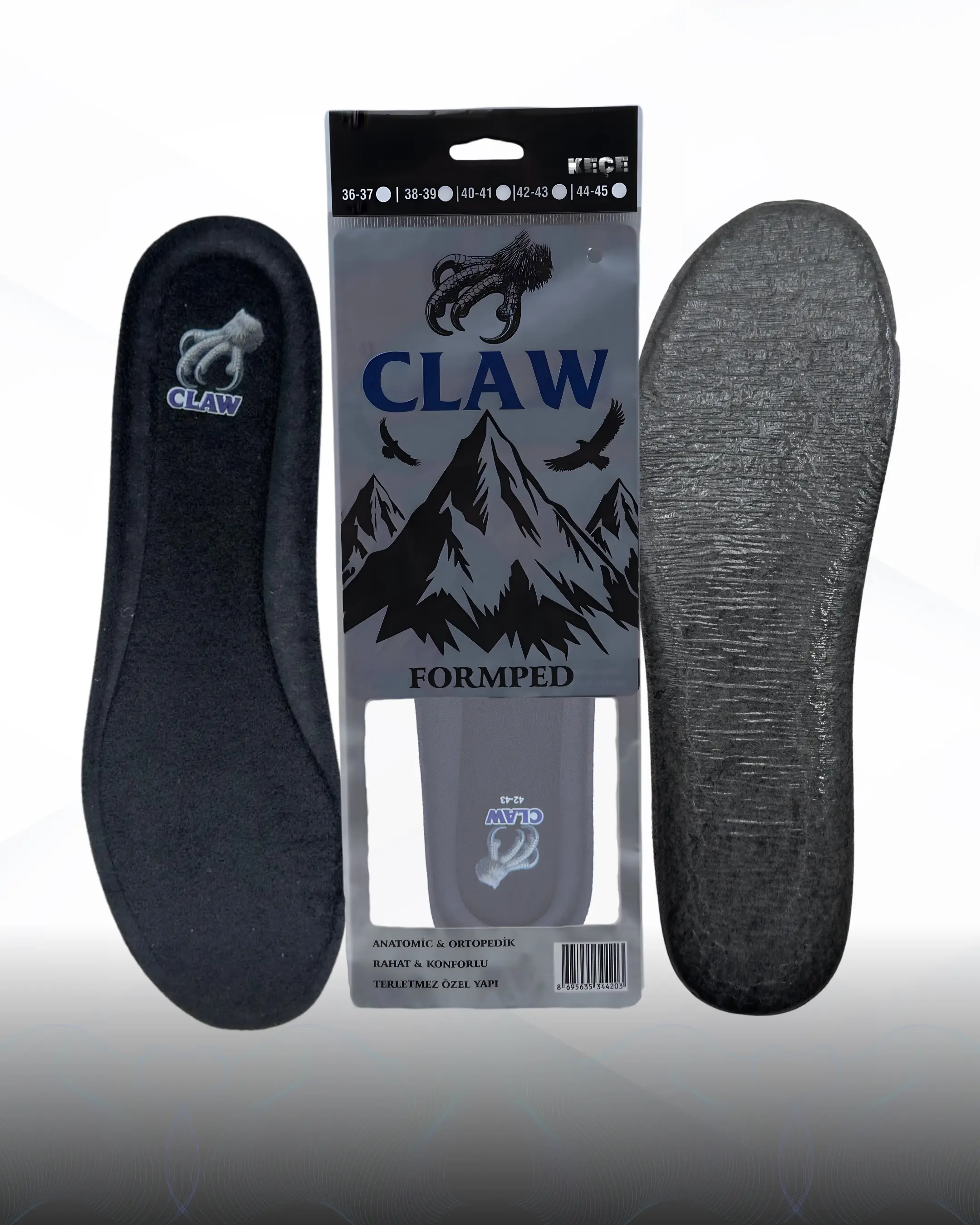 Claw Formped Keçe Tabanlık (Siyah)