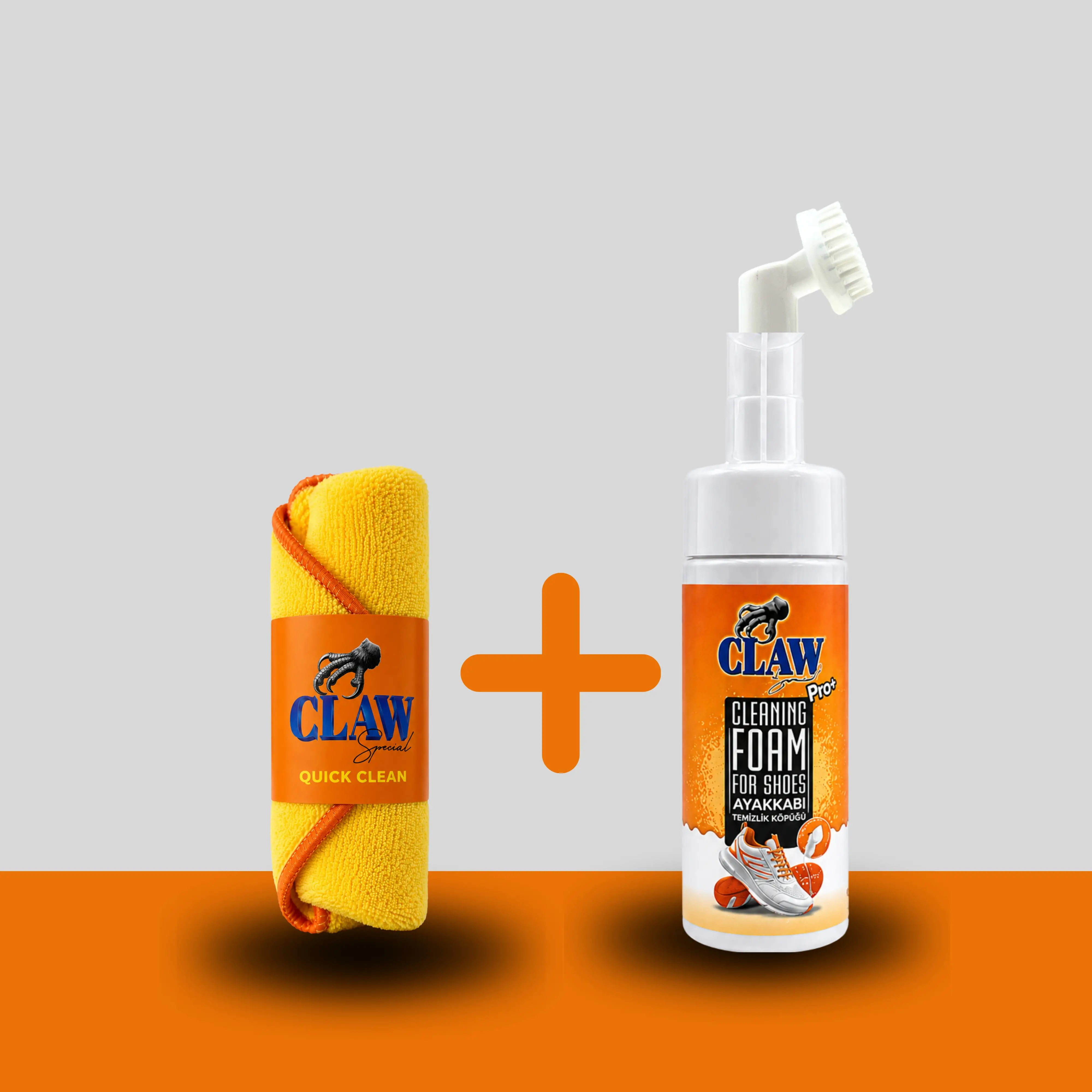 Claw Special Özel Başlıklı Fırçalı Köpük ve Mikro Fiber Bez Seti